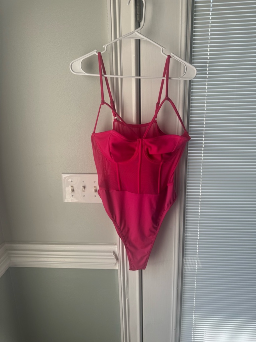 Firerie Plus Size Adjustable Brassiere & Fish Bone Design Leotard size 1x